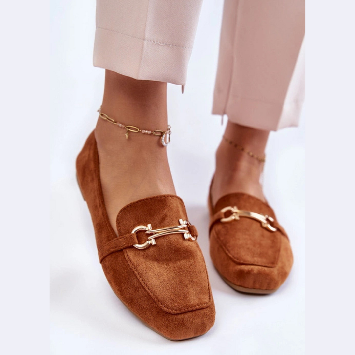 Mocassin classique touche mors doré - Authenticité marocaine