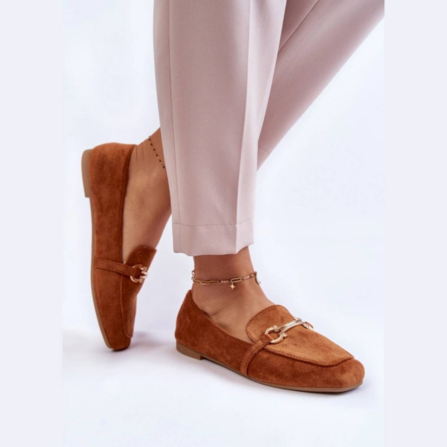 Mocassin classique touche mors doré - Authenticité marocaine