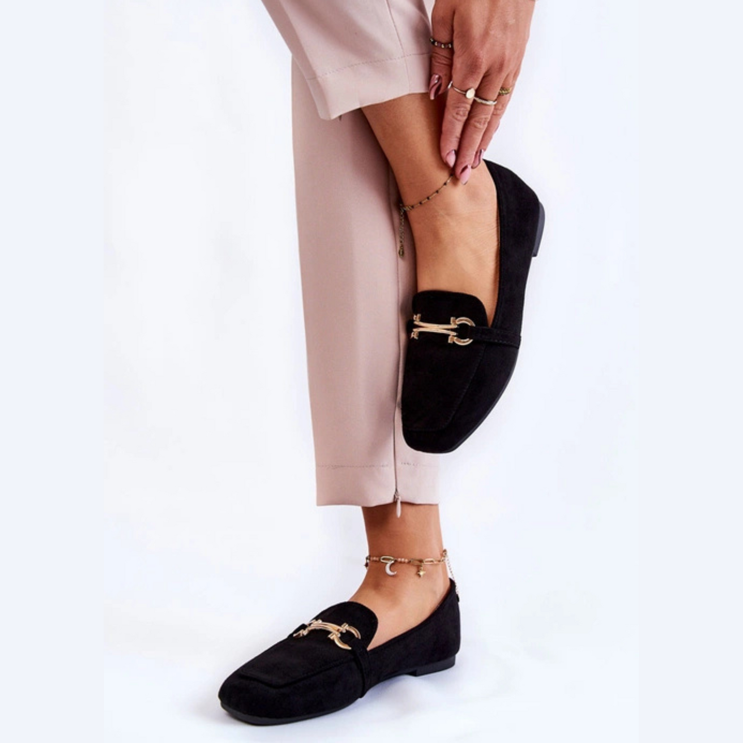 Mocassin classique touche mors doré - Authenticité marocaine