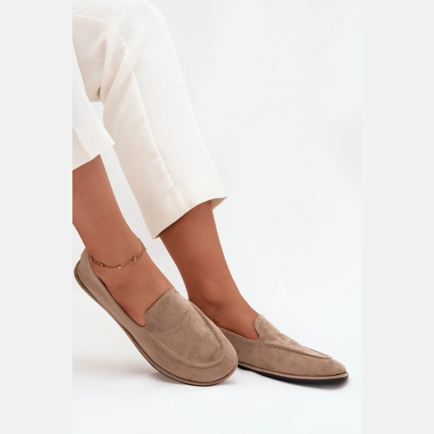 Mocassins plats cuir adaptés au travail – sorties quotidiennes