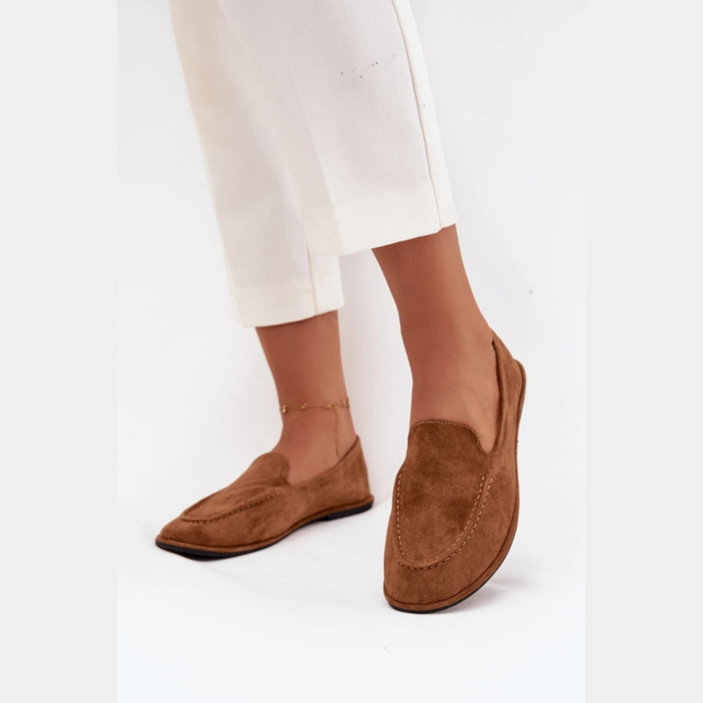 Mocassins plats cuir adaptés au travail – sorties quotidiennes