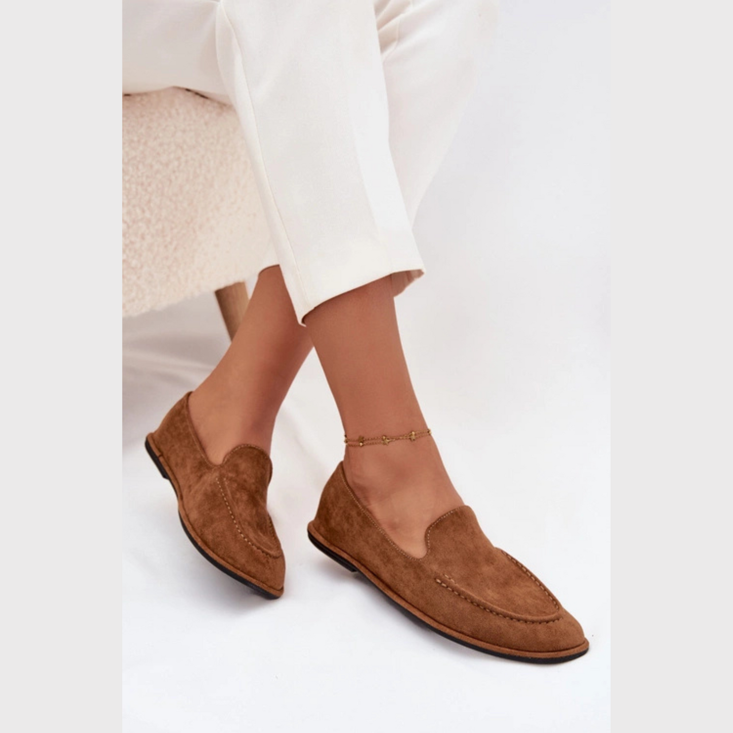 Mocassins plats cuir adaptés au travail – sorties quotidiennes