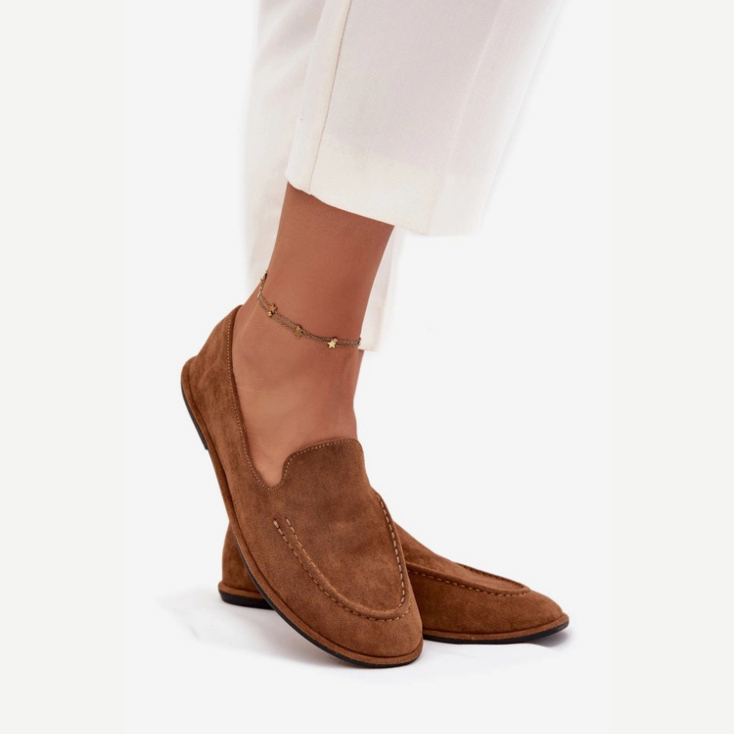 Mocassins plats cuir adaptés au travail – sorties quotidiennes