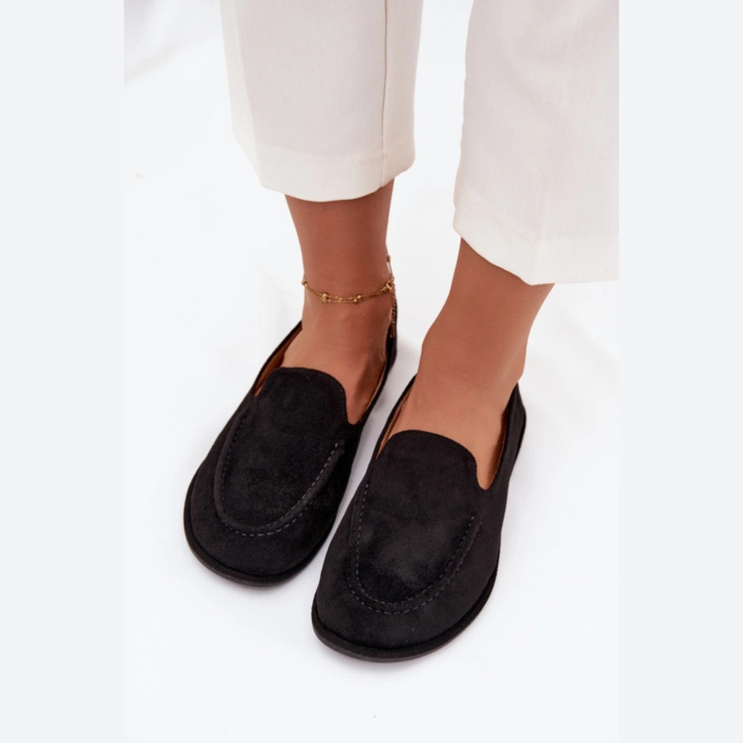 Mocassins plats cuir adaptés au travail – sorties quotidiennes