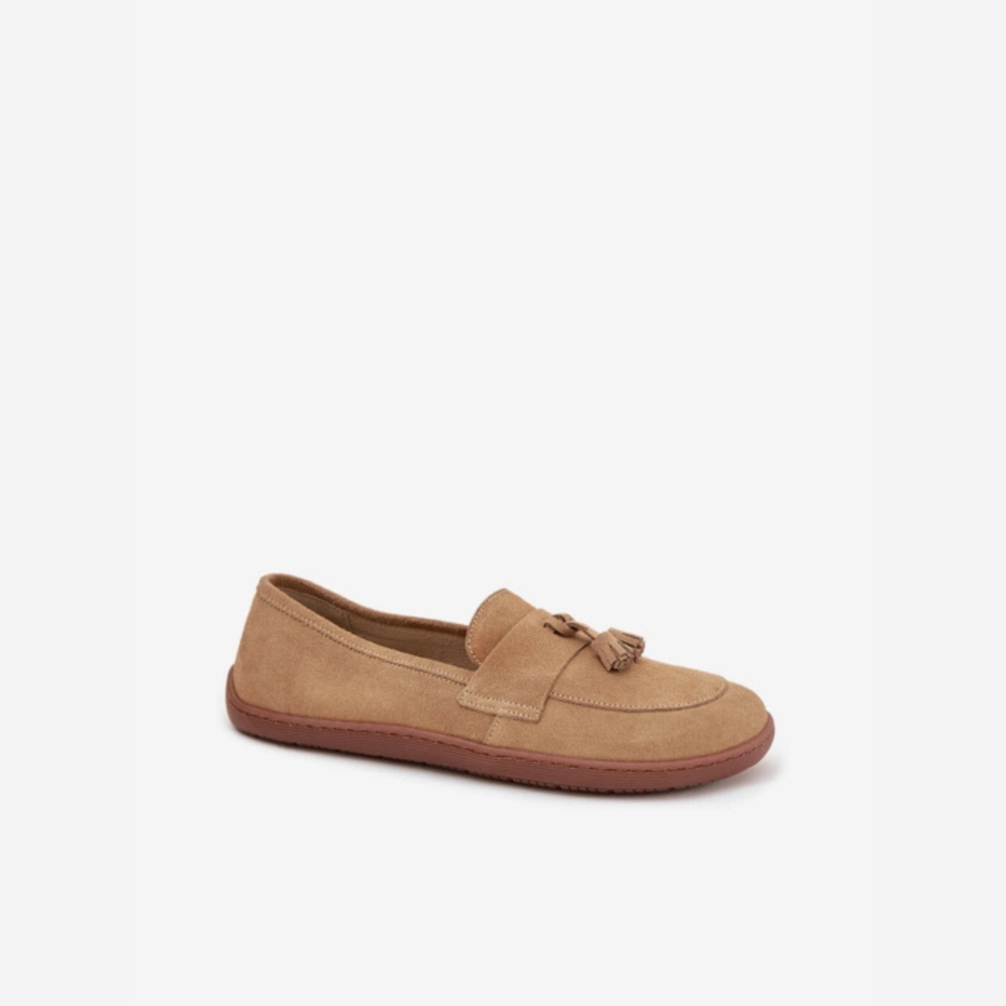 Mocassins légères confortables semelle fine pompons à l'avant