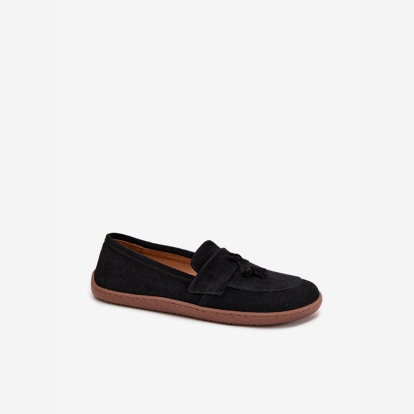 Mocassins légères confortables semelle fine pompons à l'avant