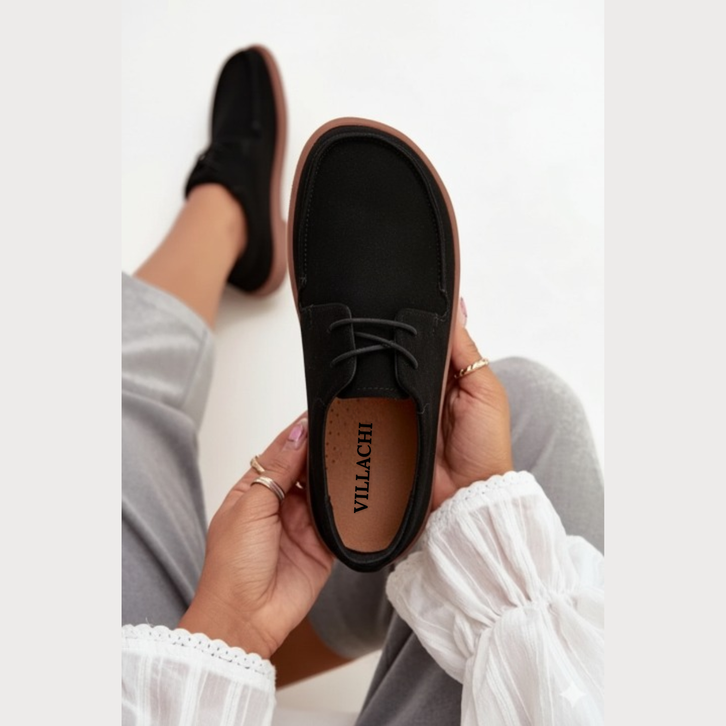 Mocassins légers confortables semelle fine – franges à l’avant