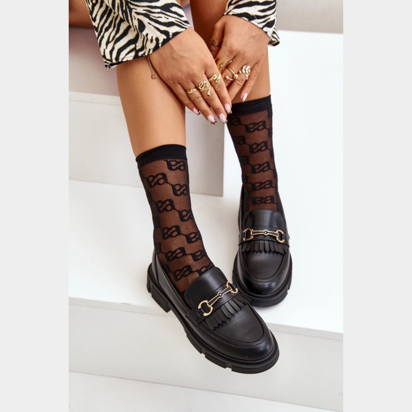 Loafers en cuir Détail Métallique – Style Moderne Confort