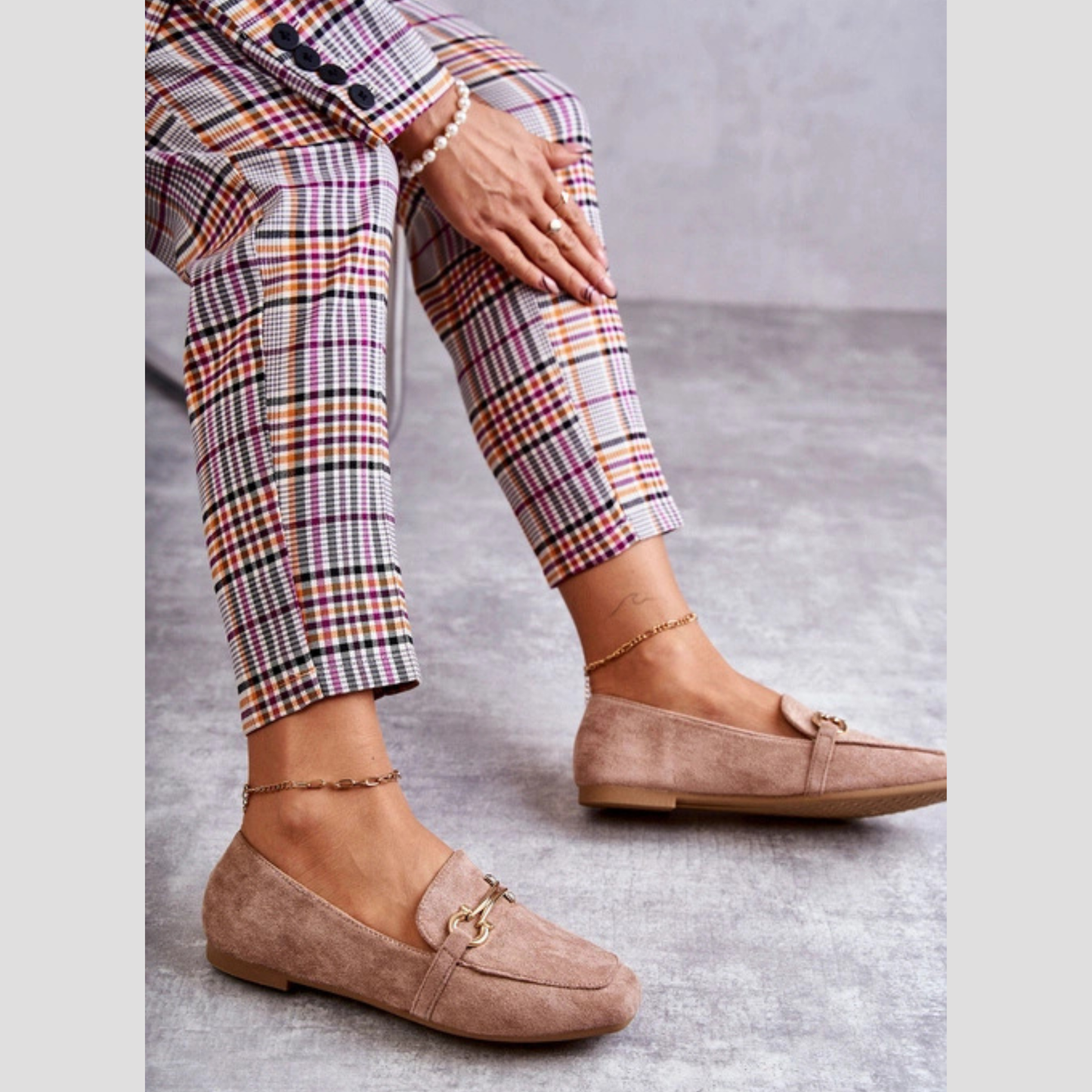 Mocassin classique touche mors doré - Authenticité marocaine