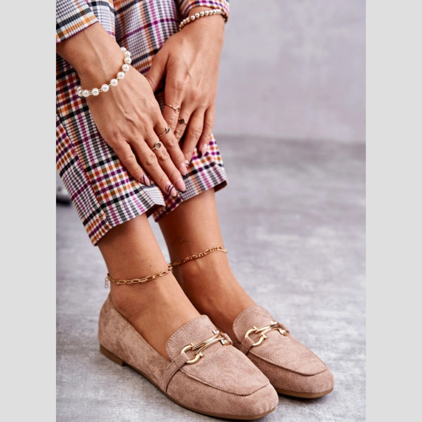 Mocassin classique touche mors doré - Authenticité marocaine