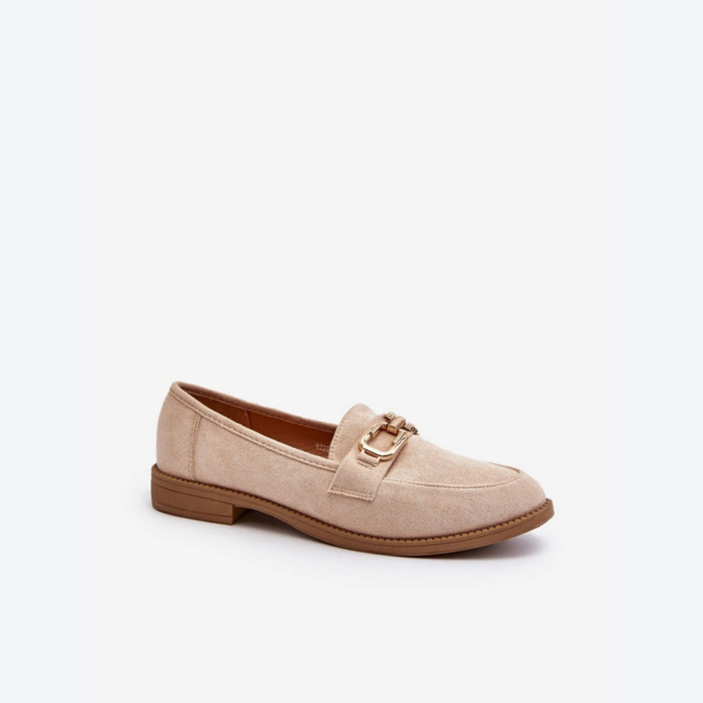 Mocassins cuir véritable avec détails en métal