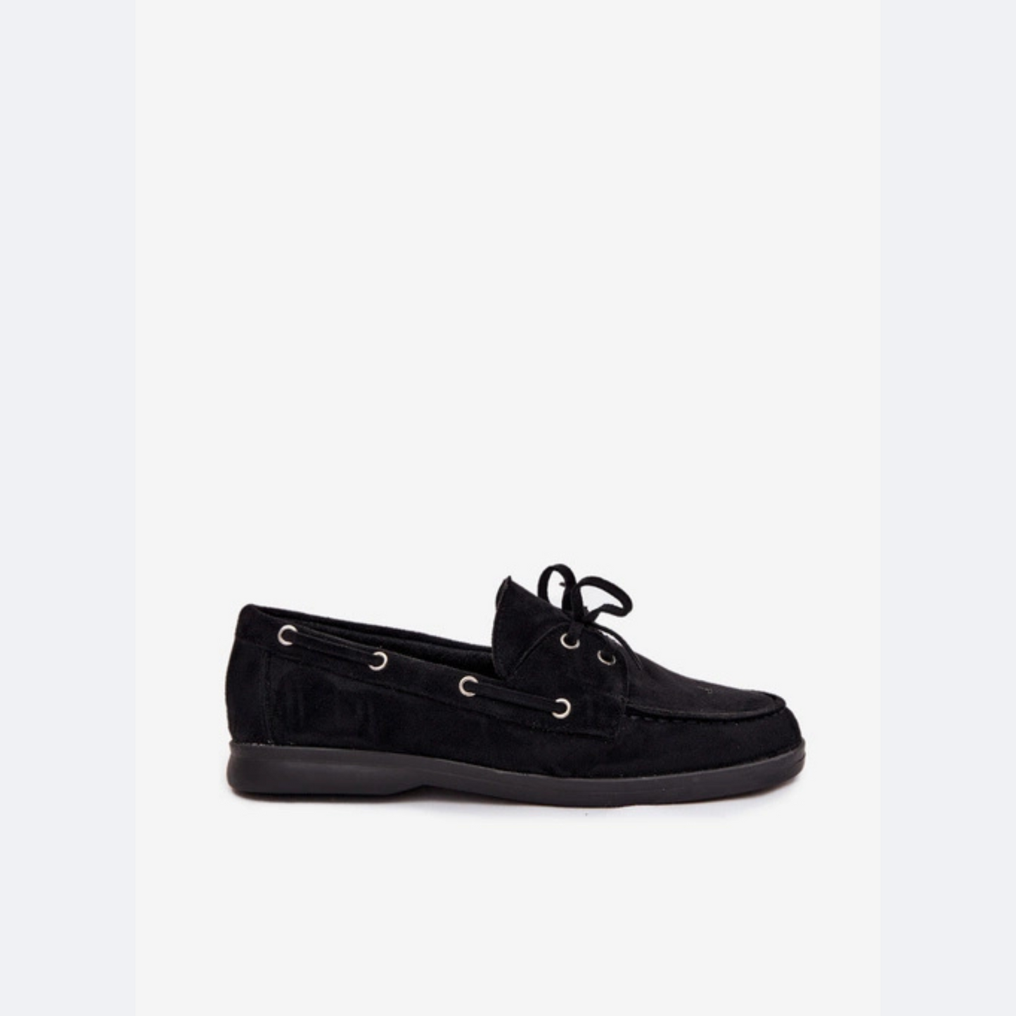 Mocassins à lacets avec œillets argentés