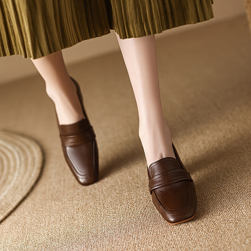 Chaussures habillées femme, style rétro confortable