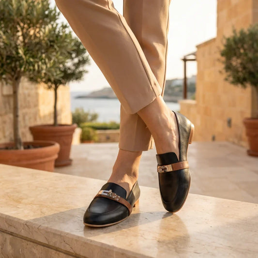 Mocassins Cuir – Style raffiné touche métallique