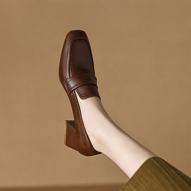 Chaussures habillées femme, style rétro confortable