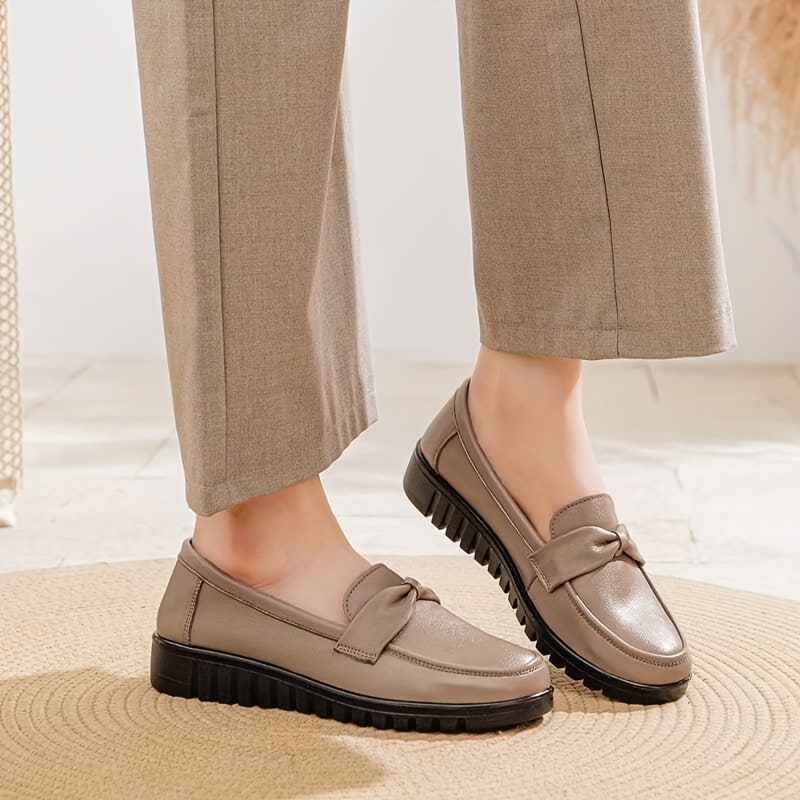Chaussures plates à enfiler, confort chic