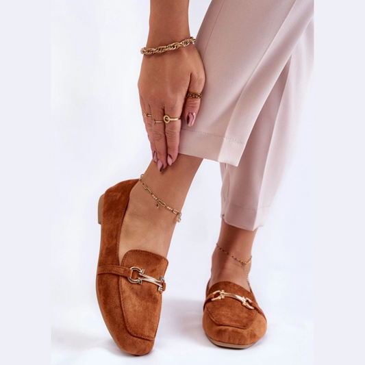 Mocassin classique touche mors doré - Authenticité marocaine