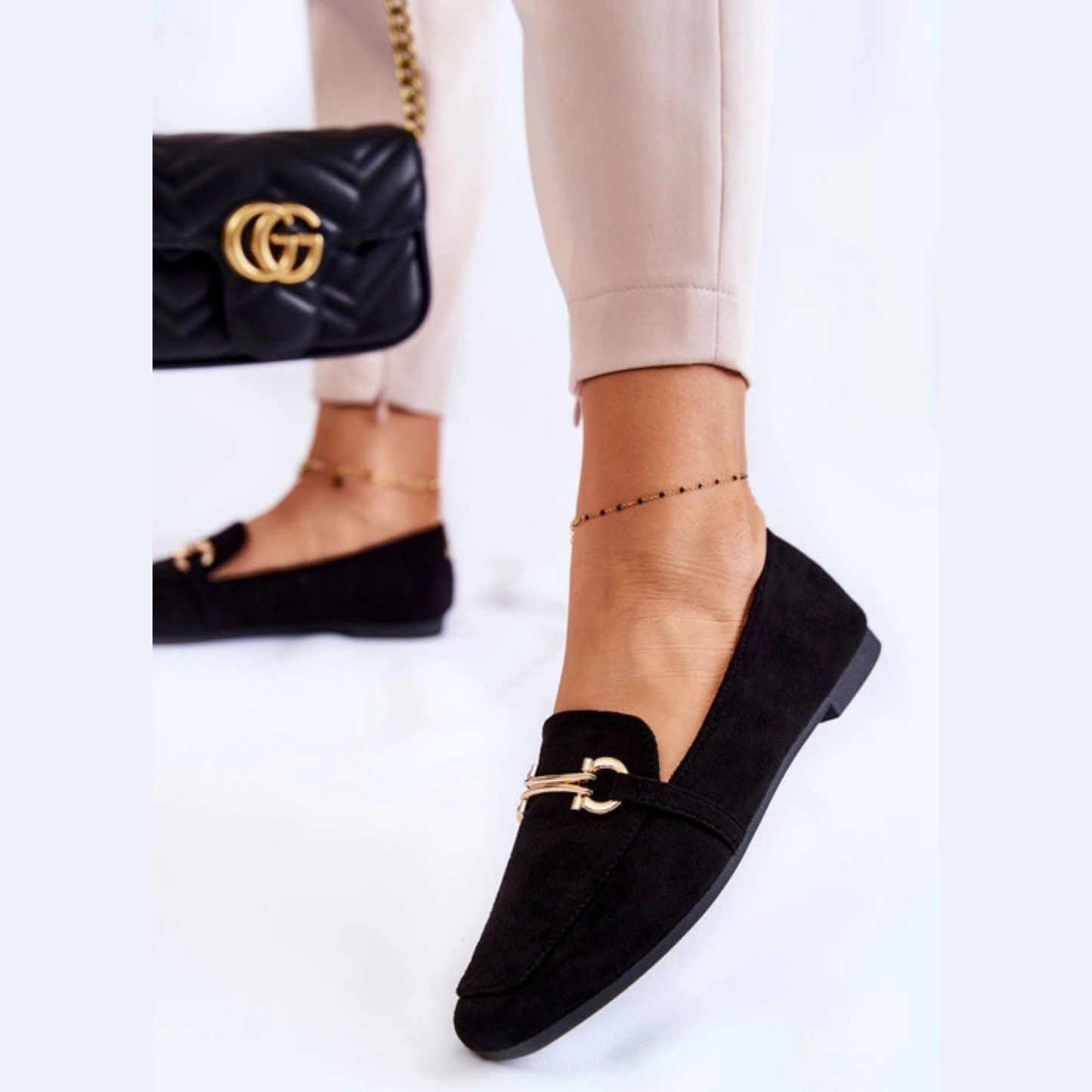 Mocassin classique touche mors doré - Authenticité marocaine