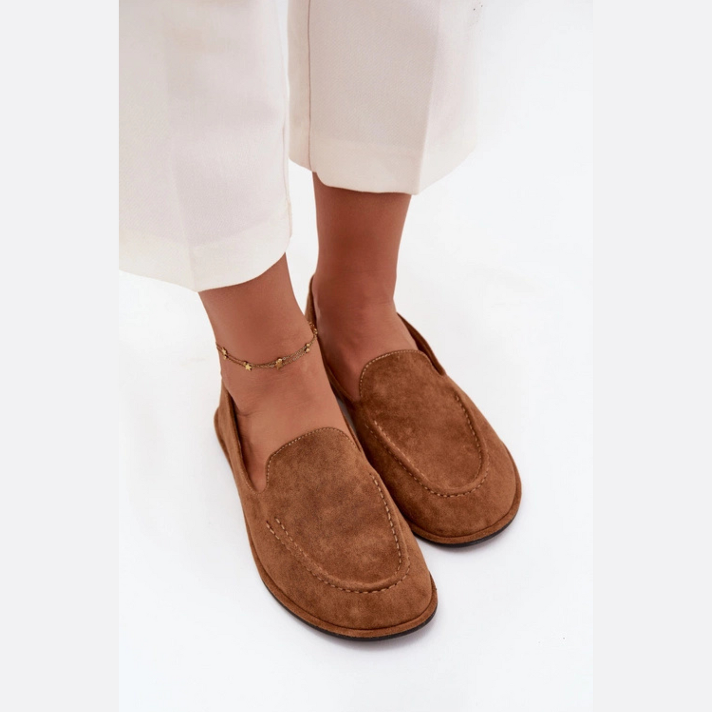 Mocassins plats cuir adaptés au travail – sorties quotidiennes