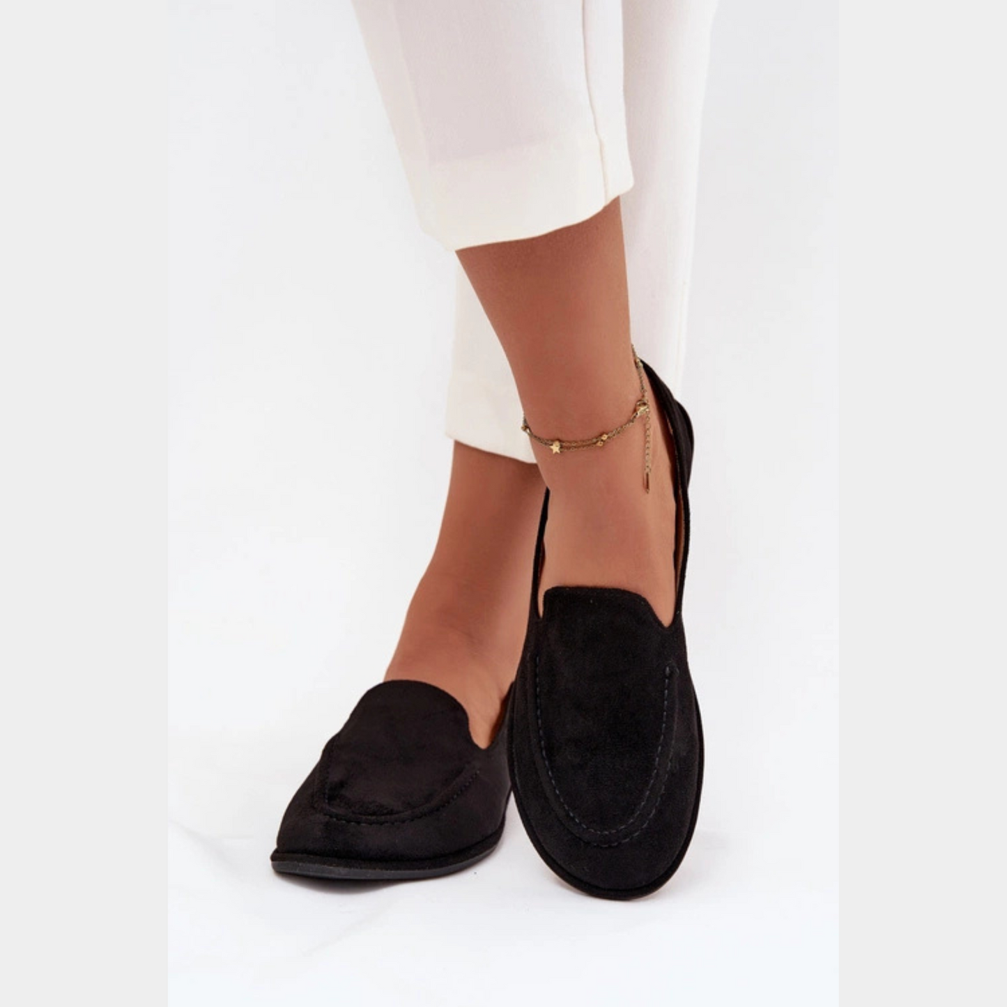 Mocassins plats cuir adaptés au travail – sorties quotidiennes