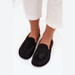Mocassins plats cuir adaptés au travail – sorties quotidiennes