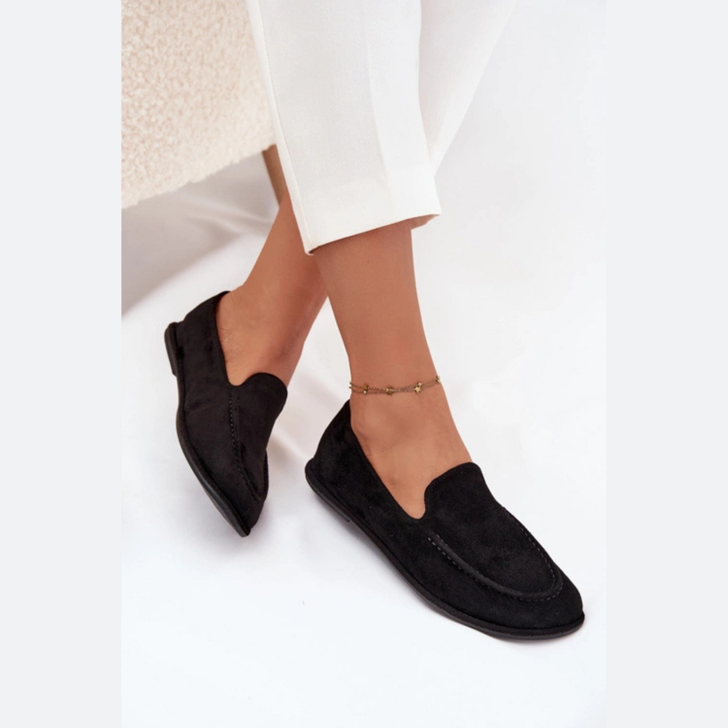 Mocassins plats cuir adaptés au travail – sorties quotidiennes