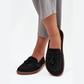 Mocassins légères confortables semelle fine pompons à l'avant