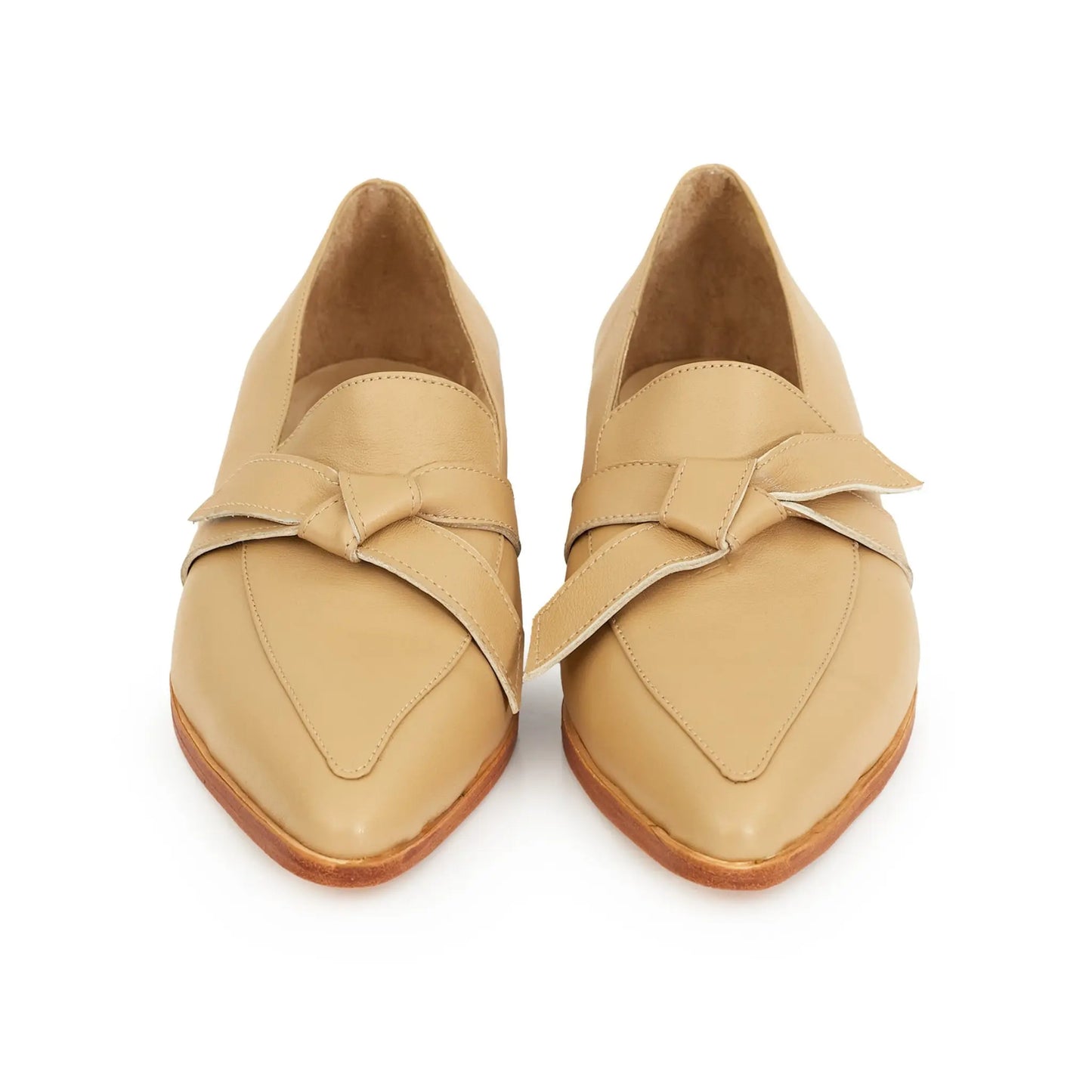 Mocassins Cuir Véritable – avec un nœud élégant àl’avan