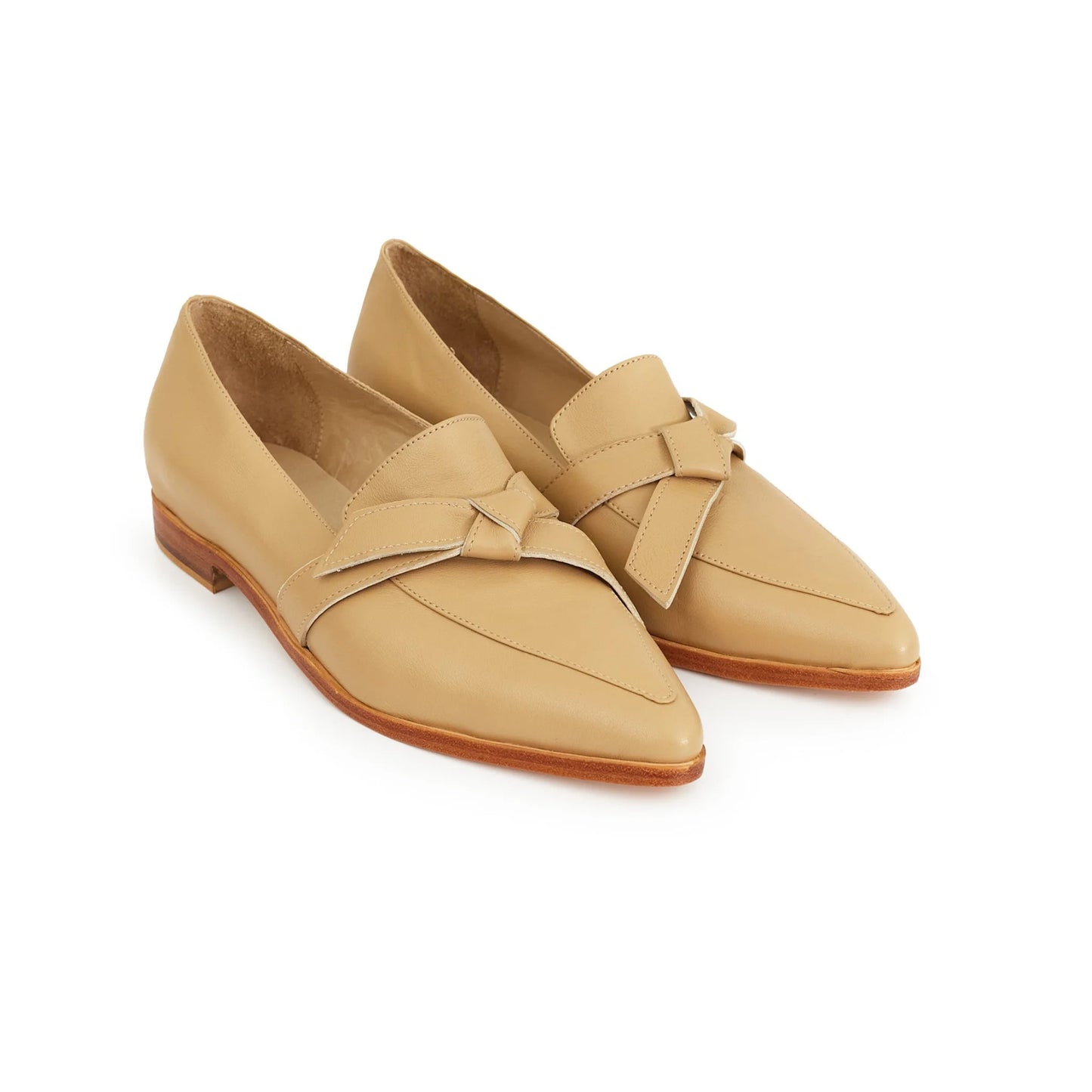 Mocassins Cuir Véritable – avec un nœud élégant àl’avan