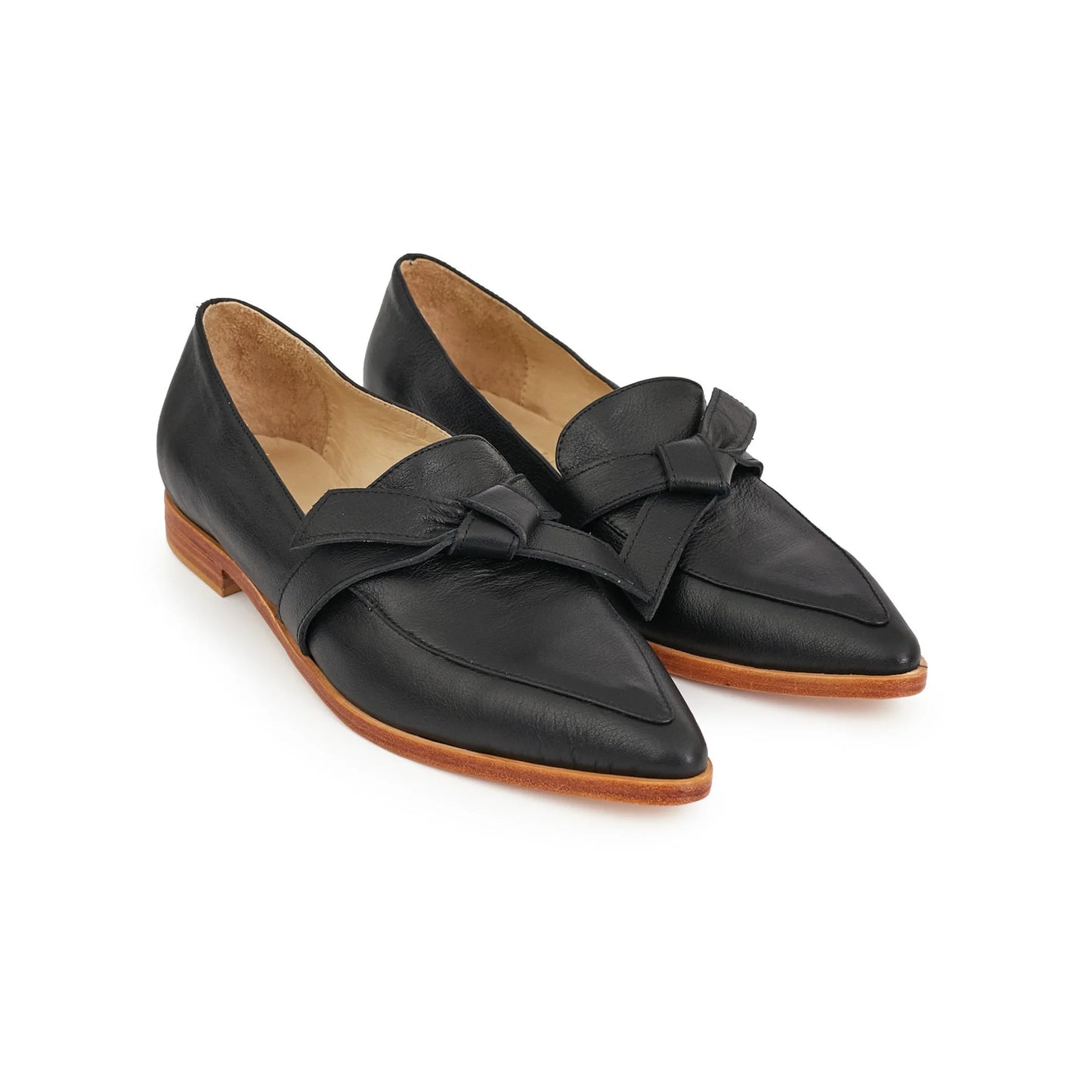 Mocassins Cuir Véritable – avec un nœud élégant àl’avan