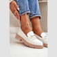 Loafers en cuir Détail Métallique – Style Moderne Confort
