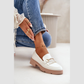Loafers en cuir Détail Métallique – Style Moderne Confort