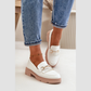 Loafers en cuir Détail Métallique – Style Moderne Confort