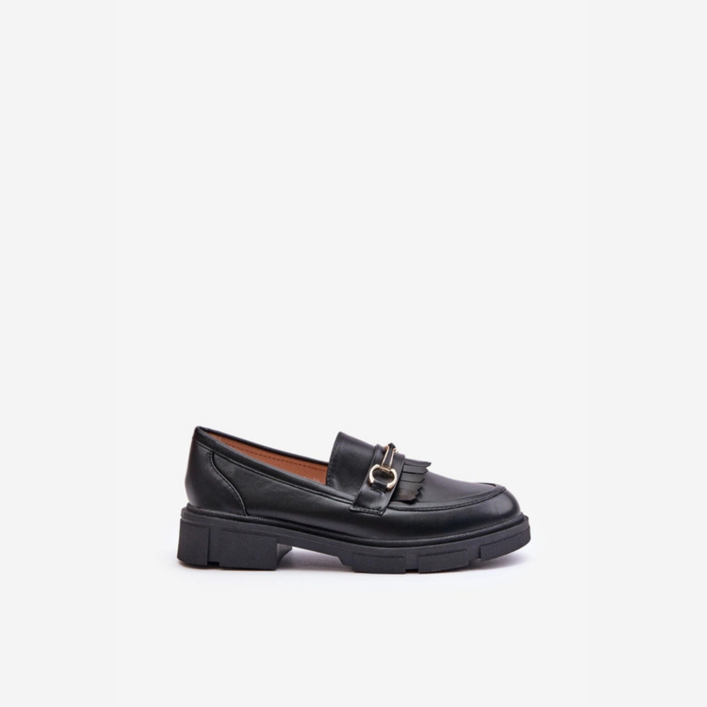 Loafers en cuir Détail Métallique – Style Moderne Confort
