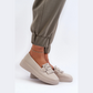 Loafer pampilles en cuir véritable pour femme