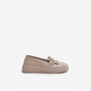 Loafer pampilles en cuir véritable pour femme