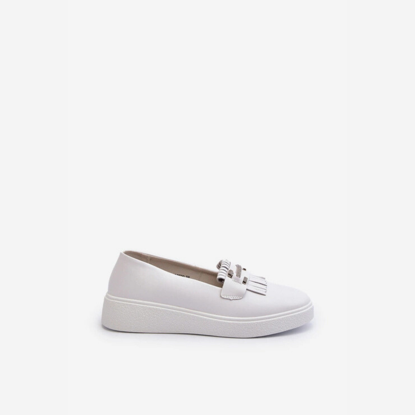 Loafer pampilles en cuir véritable pour femme