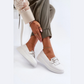 Loafer pampilles en cuir véritable pour femme