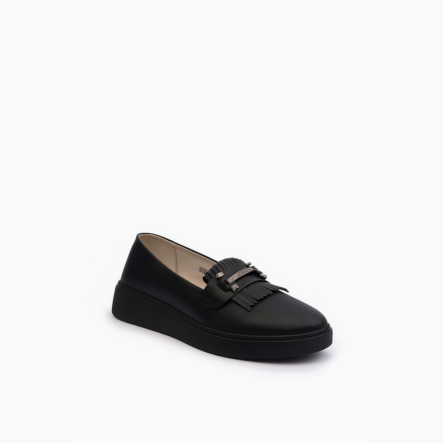 Loafer pampilles en cuir véritable pour femme