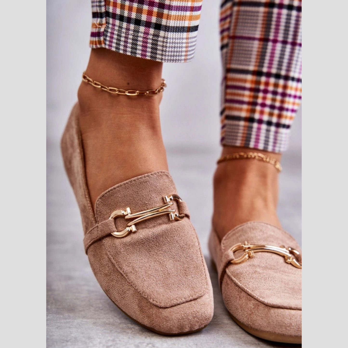 Mocassin classique touche mors doré - Authenticité marocaine