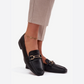 Mocassins élégants avec bijoux métalliques