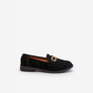 Mocassins cuir véritable avec détails en métal