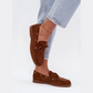 Mocassins à lacets avec œillets argentés