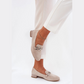 Loafers élégance confort, petit talon et boucle métallique