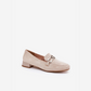 Loafers élégance confort, petit talon et boucle métallique