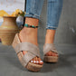 Sandales plateforme femme, style rétro