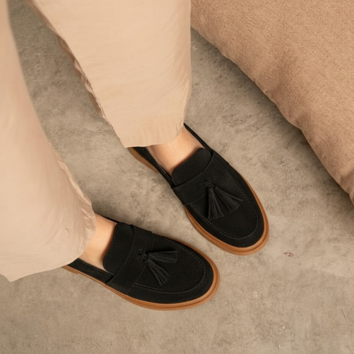 Loafers Féminins à Glands – Élégance Marocaine