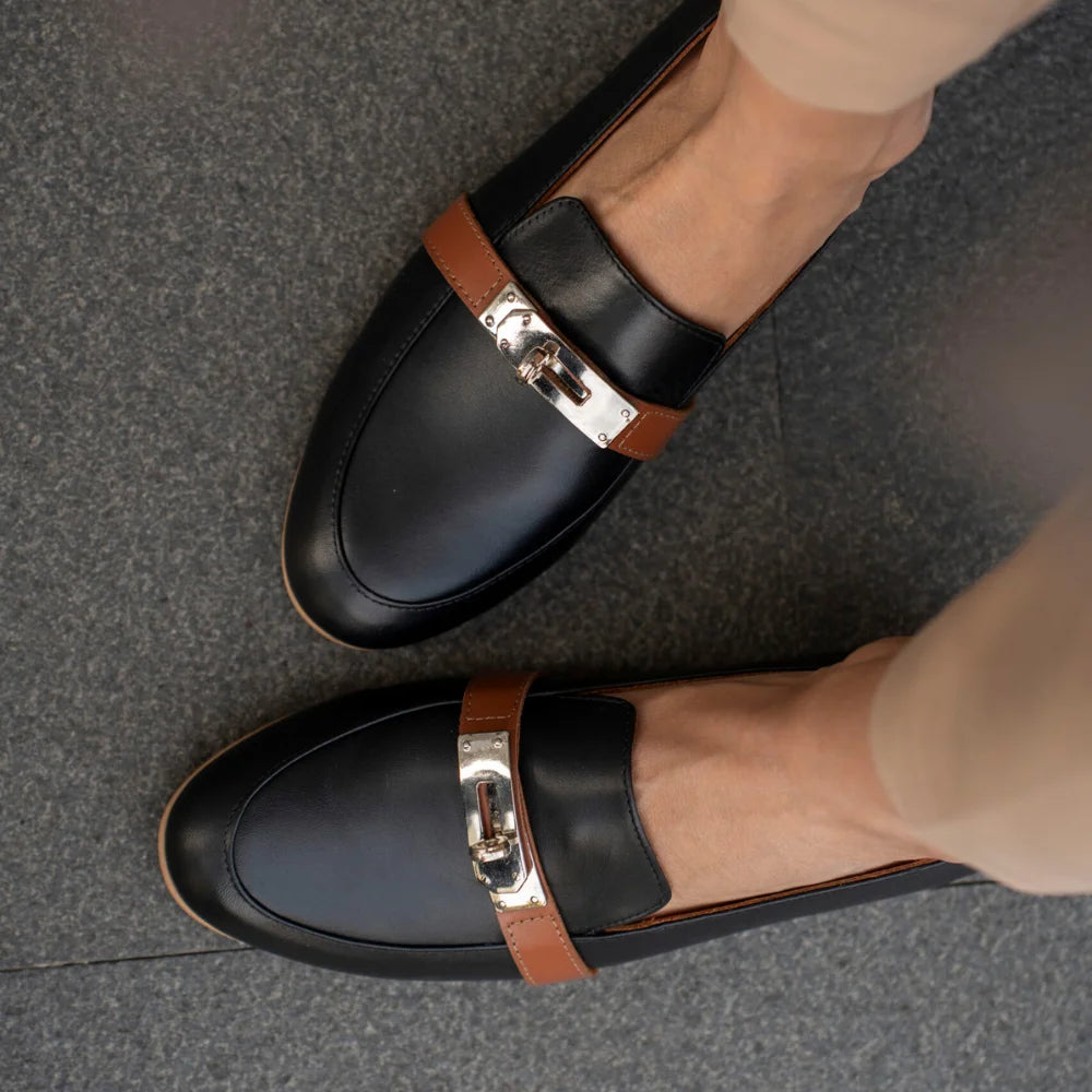 Mocassins Cuir – Style raffiné touche métallique