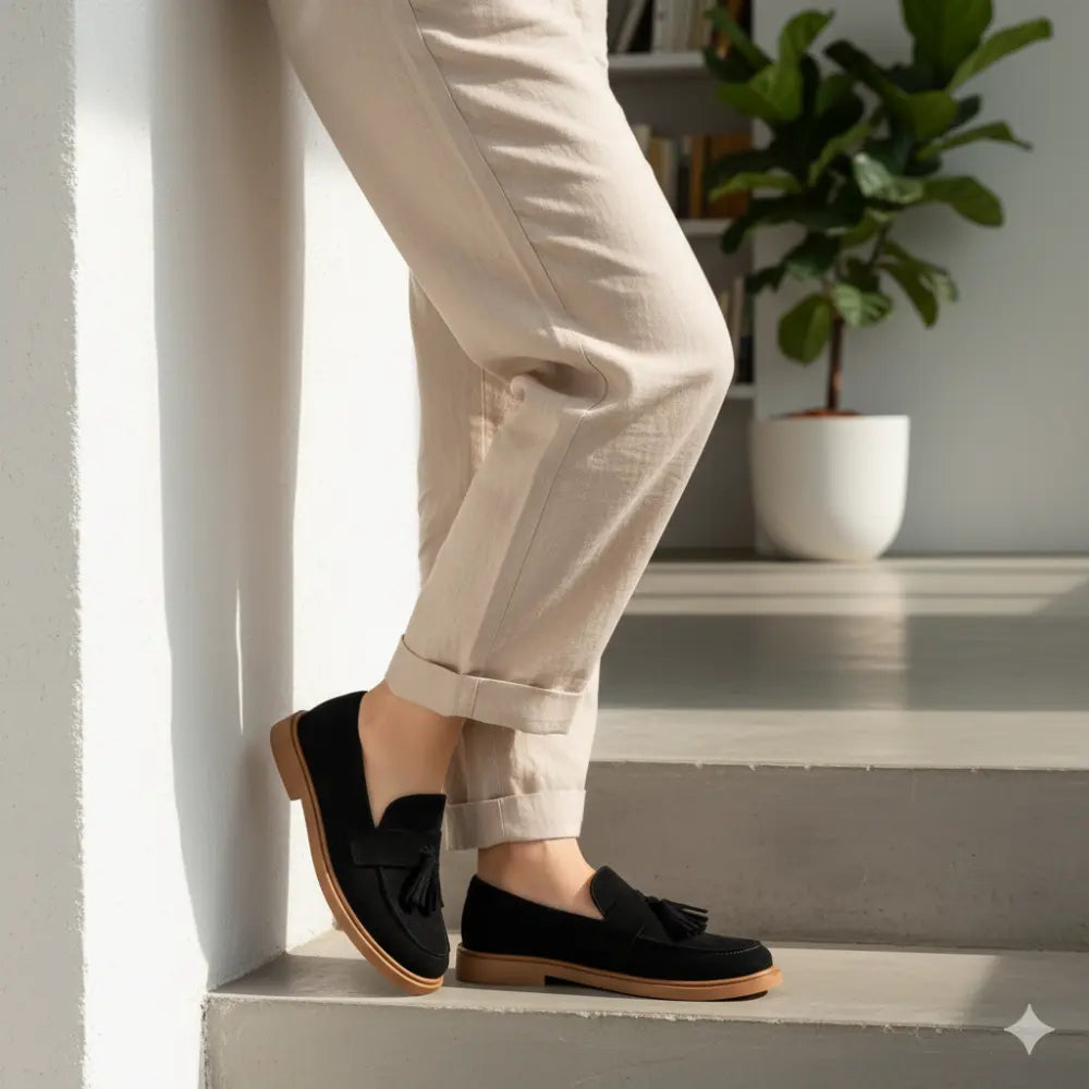 Loafers Féminins à Glands – Élégance Marocaine