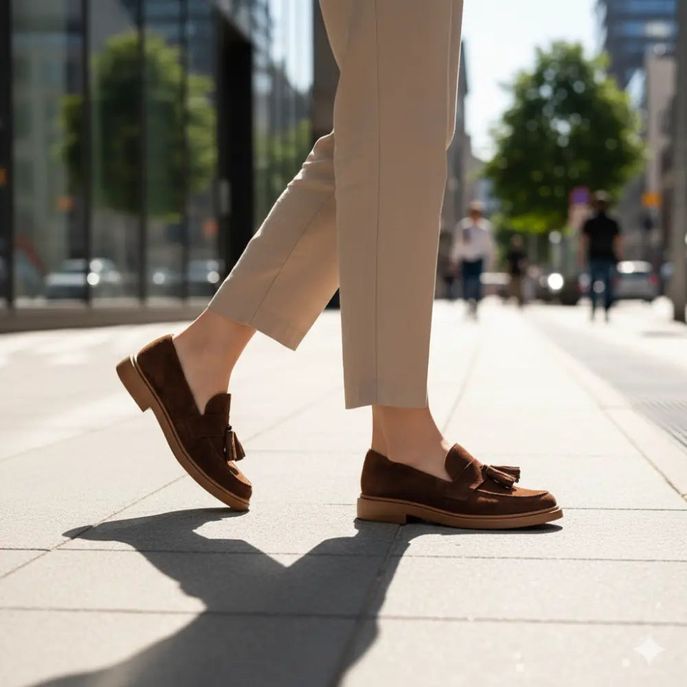 Loafers Féminins à Glands – Élégance Marocaine